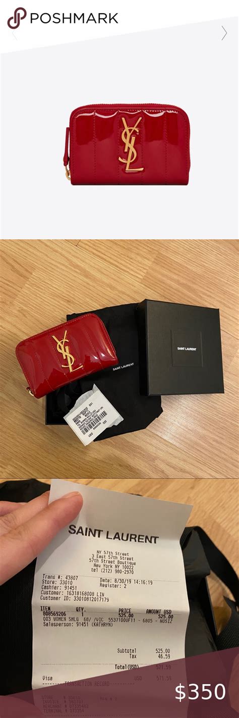 red ysl purse pinterest|YSL coin purse.